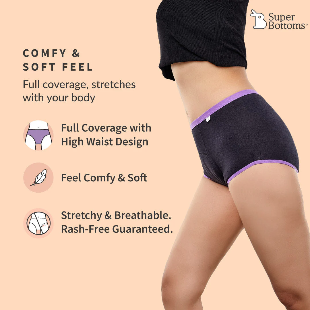 2 Period Underwear + 2 Flow Lock Cloth Pads + Free Wet Pouch - Image 3