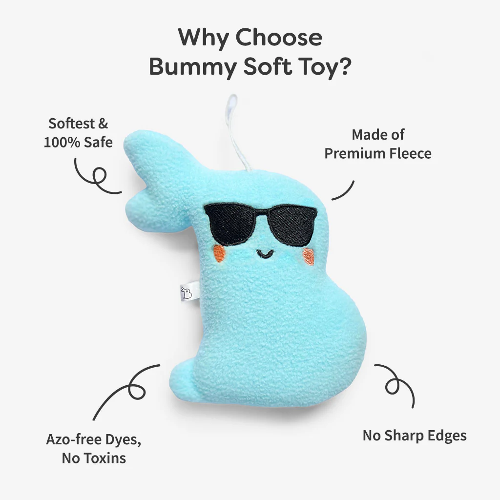 Bummy Shades Baby Soft Toy with Rattle - Image 4