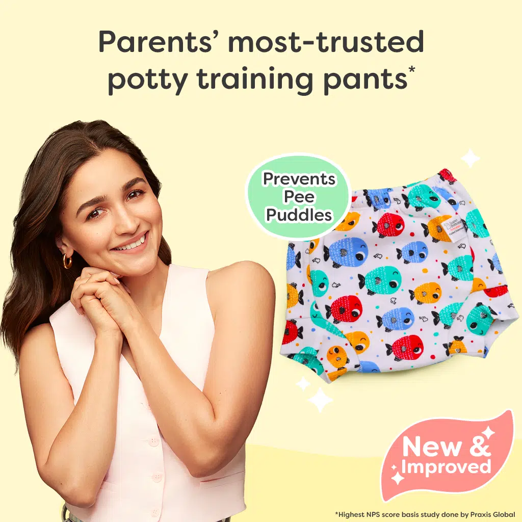 Adjustable Diaper Pants with Drawstrings + 6 Padded Underwear Combo - Image 3