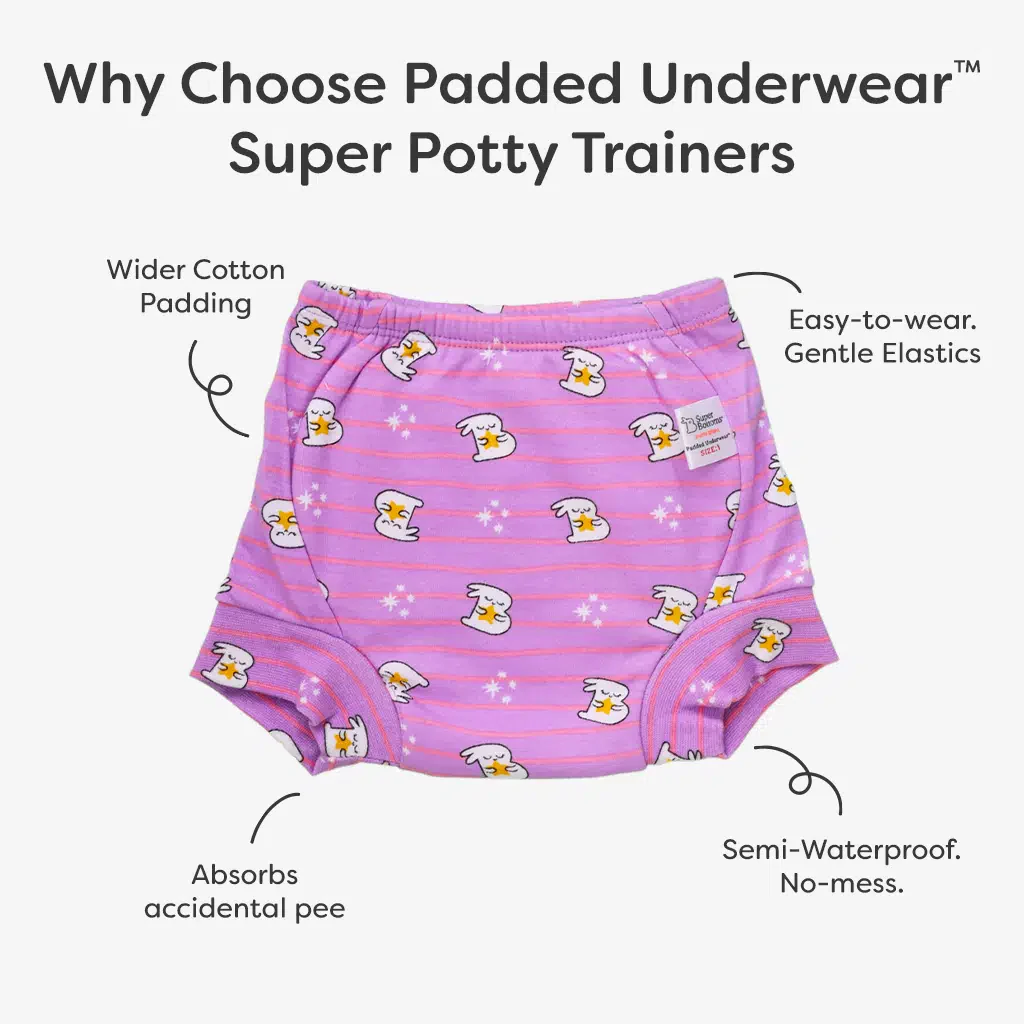 Adjustable Diaper Pants with Drawstrings + 6 Padded Underwear Combo - Image 12