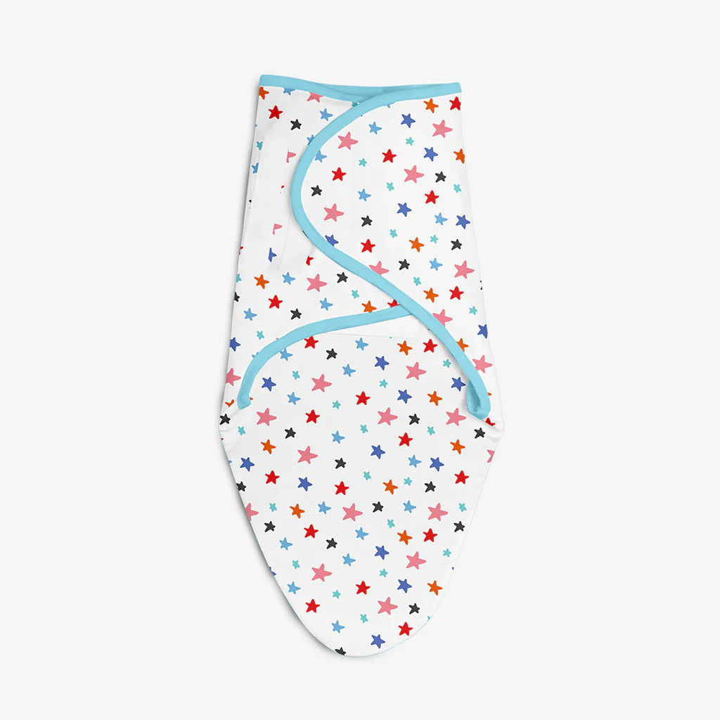 Dry Feel Swaddle Wrap - Pack of 3 (Starry Skies - Ba Ba Sheep - Happy Clouds) - Image 5