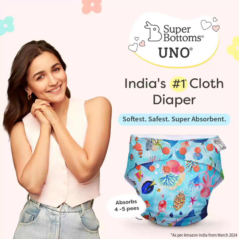 UNO Regular Cloth Diaper with only Dry Feel Pad (No Booster) - Save Our Seas - Image 3