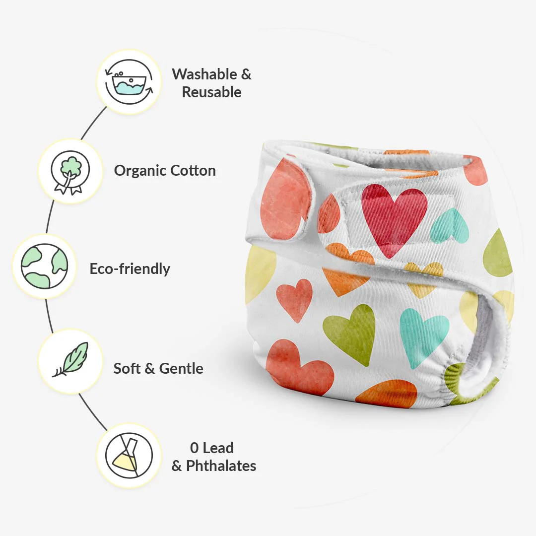 4 Newborn UNO Cloth Diaper + 40 Wet Wipes - Image 8