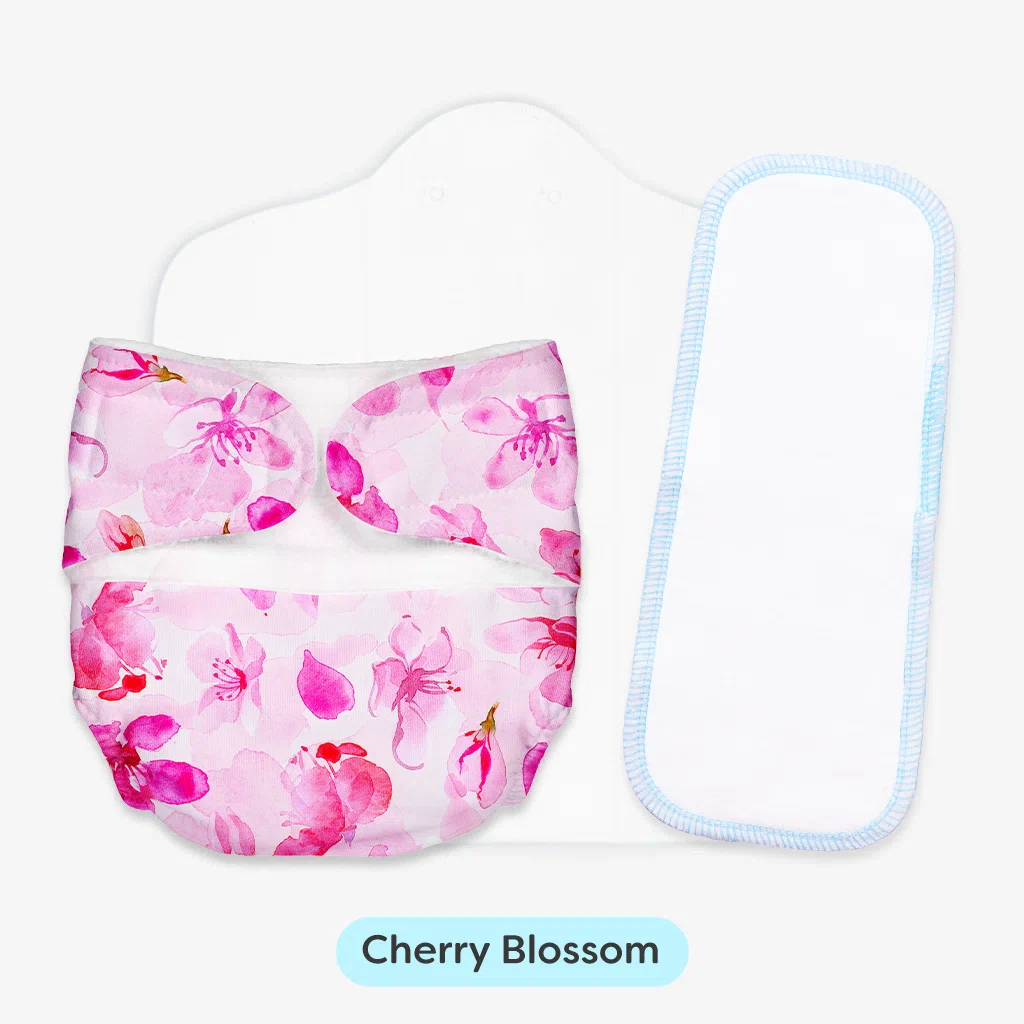 Newborn Cloth Diaper Combo with DryFeel Pad - Image 10