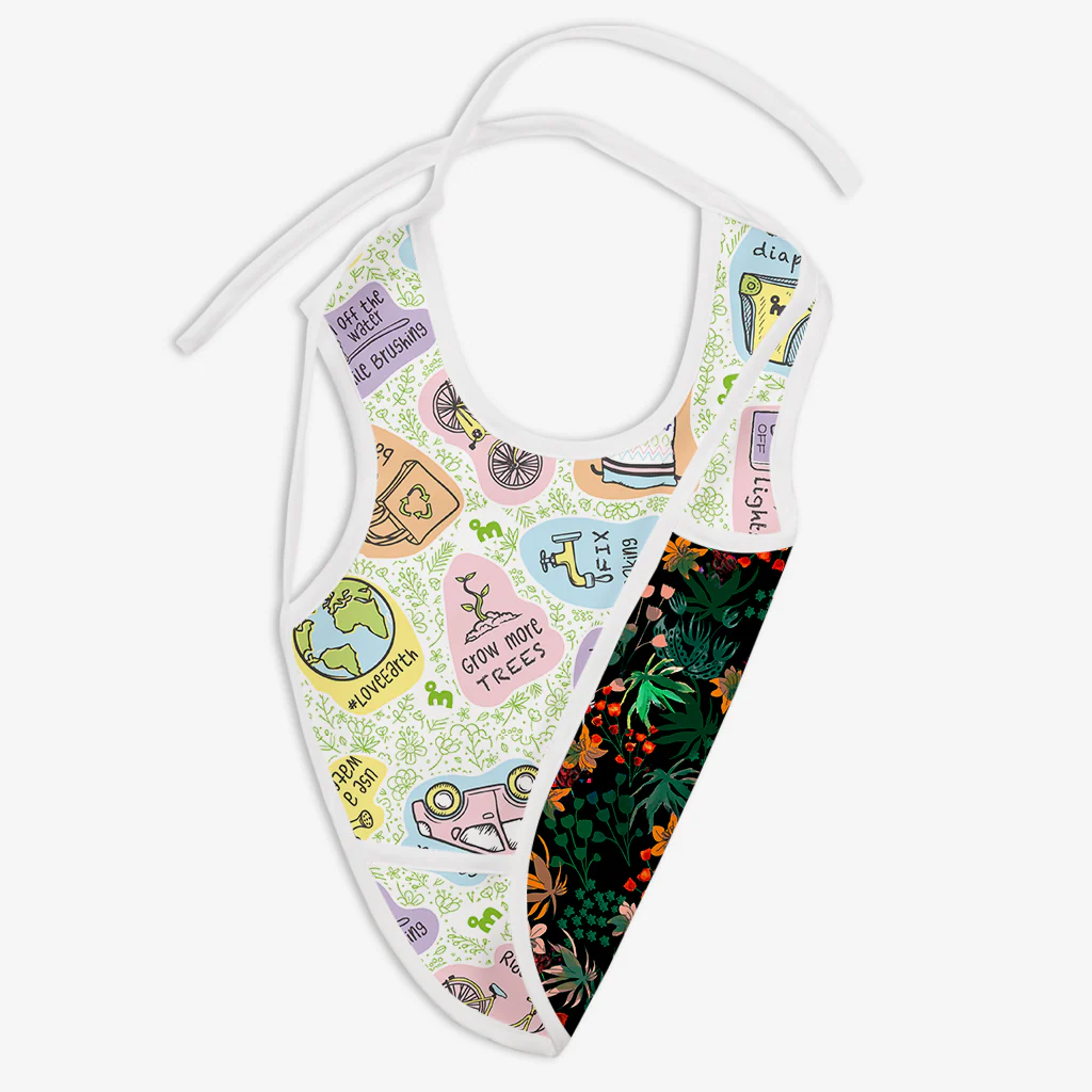 Pack of 3 Reversible Waterproof Cloth Bibs - Image 3