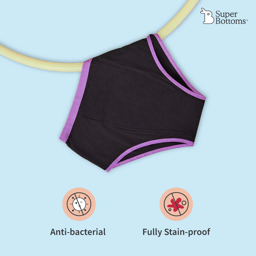 2 Period Underwear + 4 Flow Lock Cloth Pads + Free Wet Pouch - Image 5
